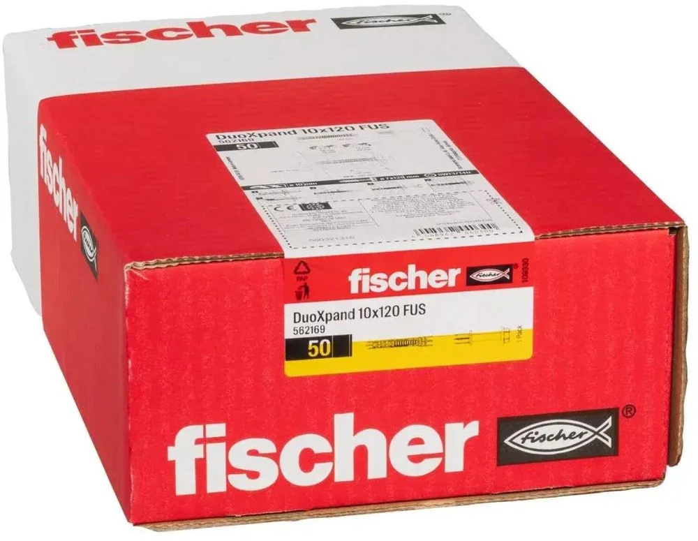 Drėkintuvas FISCHER PIN DUOXPAND 10x120 FUS / 50vnt
