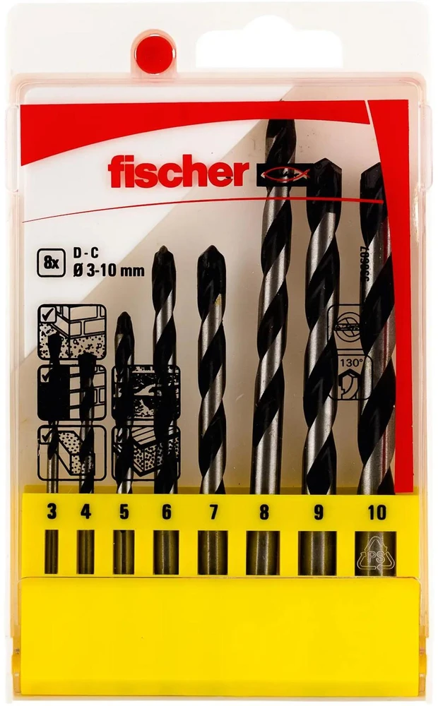 Grąžtas Fischer Grąžtų rinkinys Fischer 536607