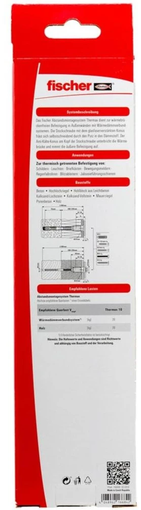 Fischer Abstandsmontagesystem THERMAX 10/220 M6 B (2 vnt.)