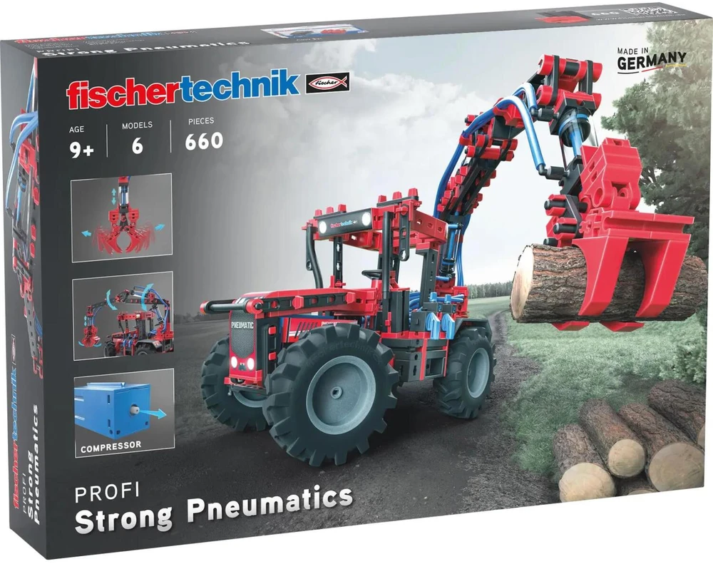 Fischer Technik Fischertechnik fischertechnik Strong Pneumatics, konstruktoriai