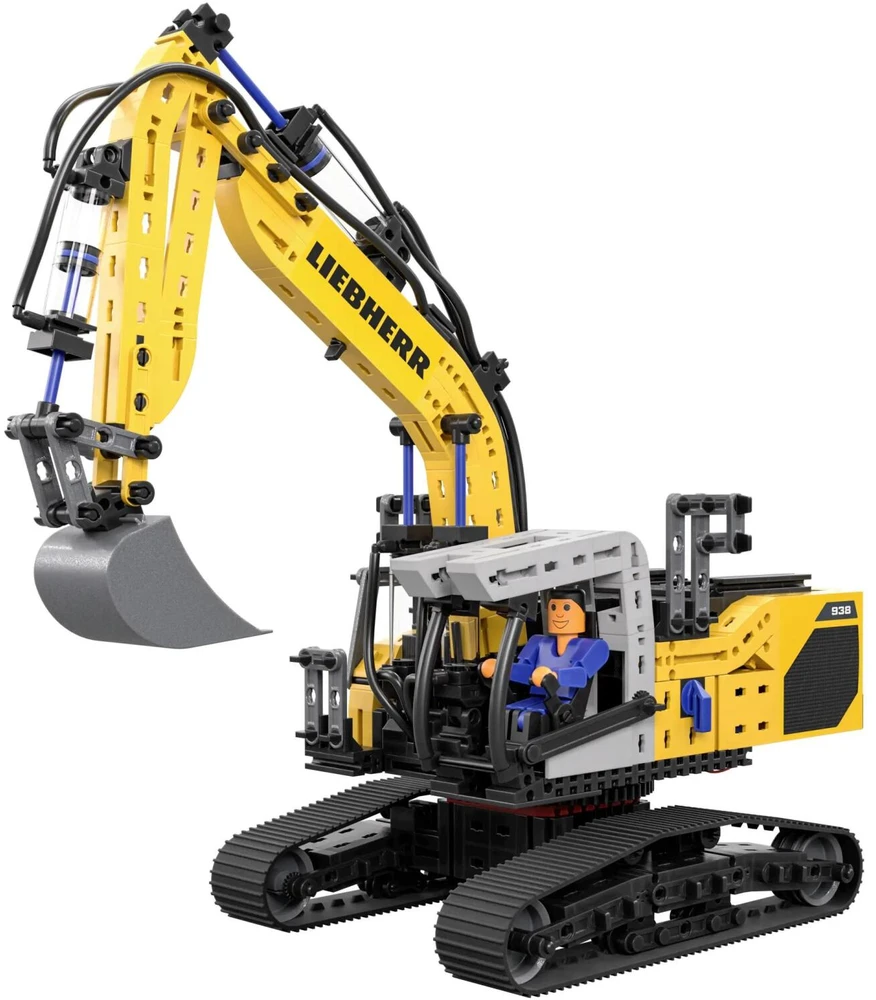 Fischer Technik Fischertechnik Liebherr R 938 surinkimo rinkinys 576450, 10 metų ir vyresni, 689 dalys, pneumatinis kompresorius
