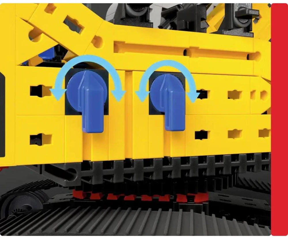 Fischer Technik Fischertechnik Liebherr R 938 surinkimo rinkinys 576450, 10 metų ir vyresni, 689 dalys, pneumatinis kompresorius