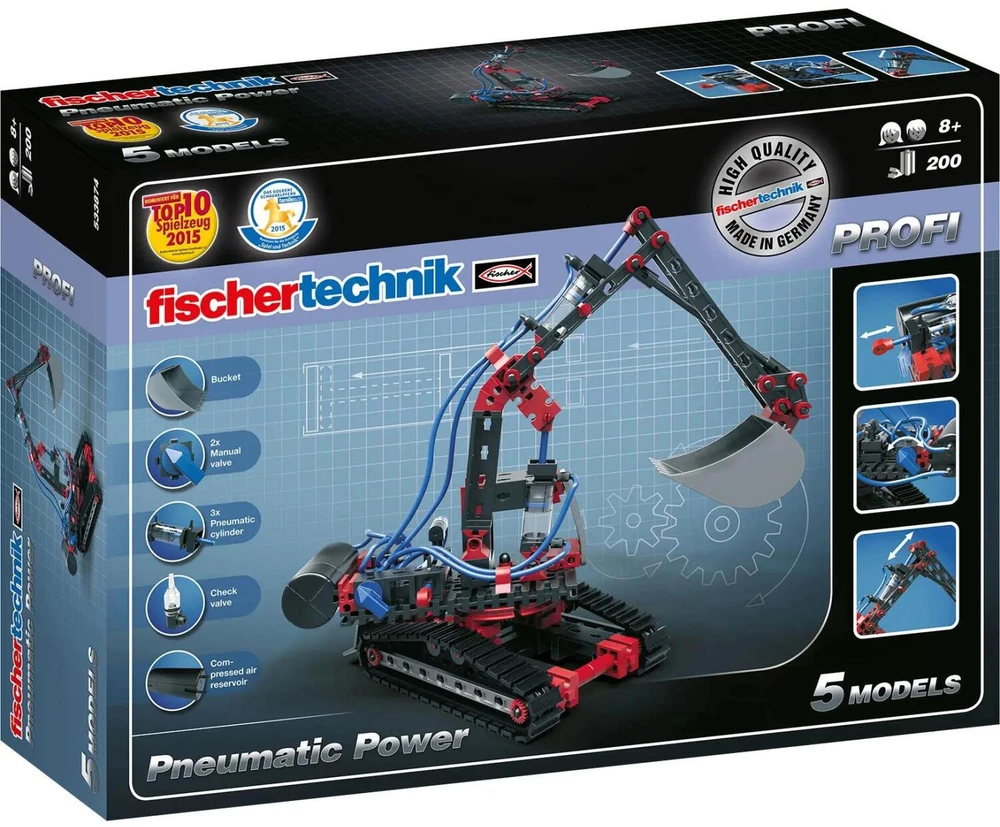 Fischer Technik Fischertechnik Profi Pneumatic Power Bagger Spielzeug ab 8J.