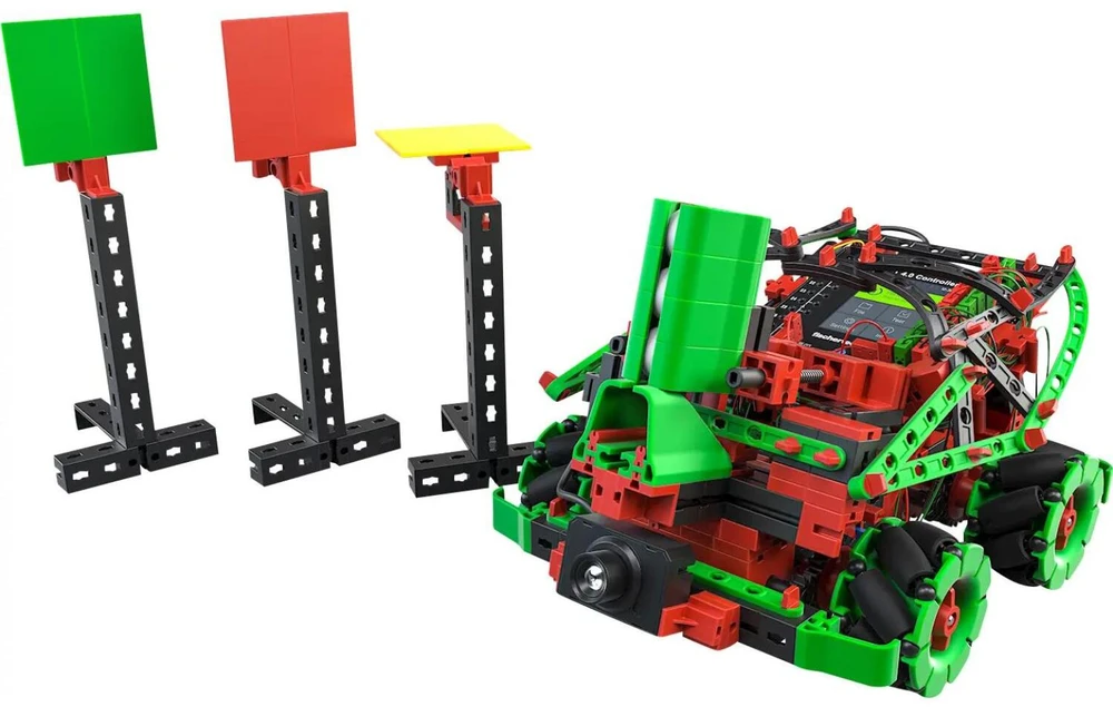 Fischer Technik „Fischertechnik“ robotikos aukštųjų technologijų eksperimentų rinkinys