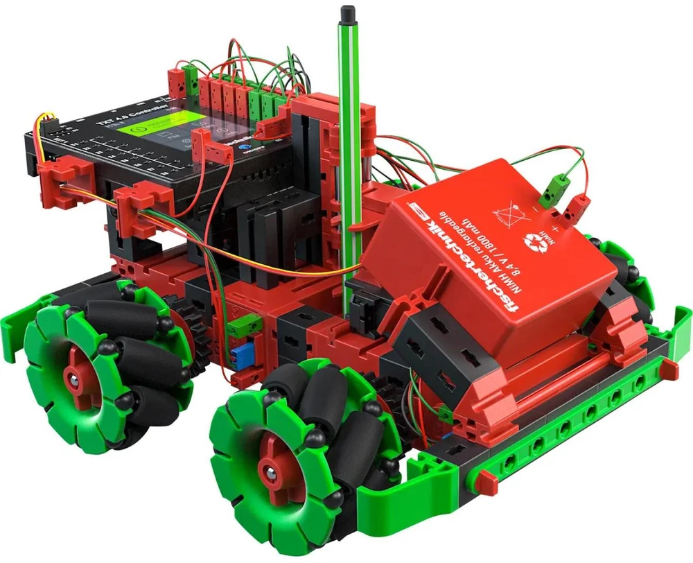 Fischer Technik „Fischertechnik“ robotikos aukštųjų technologijų eksperimentų rinkinys