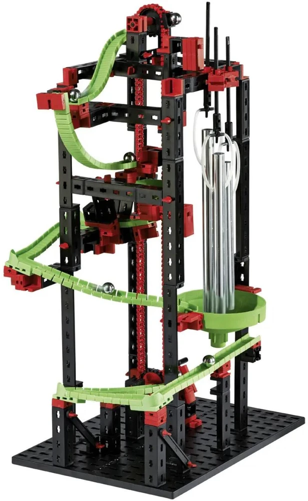 Fischer Technik fischertechnik Dynamic M - Physics erector set - 7 yr(s) - 550 pc(s) - Juodas,Žalias,Raudona - Steel - 465 mm