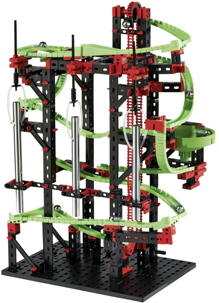 Fischer Technik fischertechnik Dynamic M - Physics erector set - 7 yr(s) - 550 pc(s) - Juodas,Žalias,Raudona - Steel - 465 mm