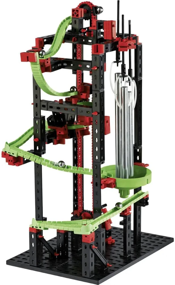 Fischer Technik fischertechnik Dynamic M - Physics erector set - 7 yr(s) - 550 pc(s) - Juodas,Žalias,Raudona - Steel - 465 mm