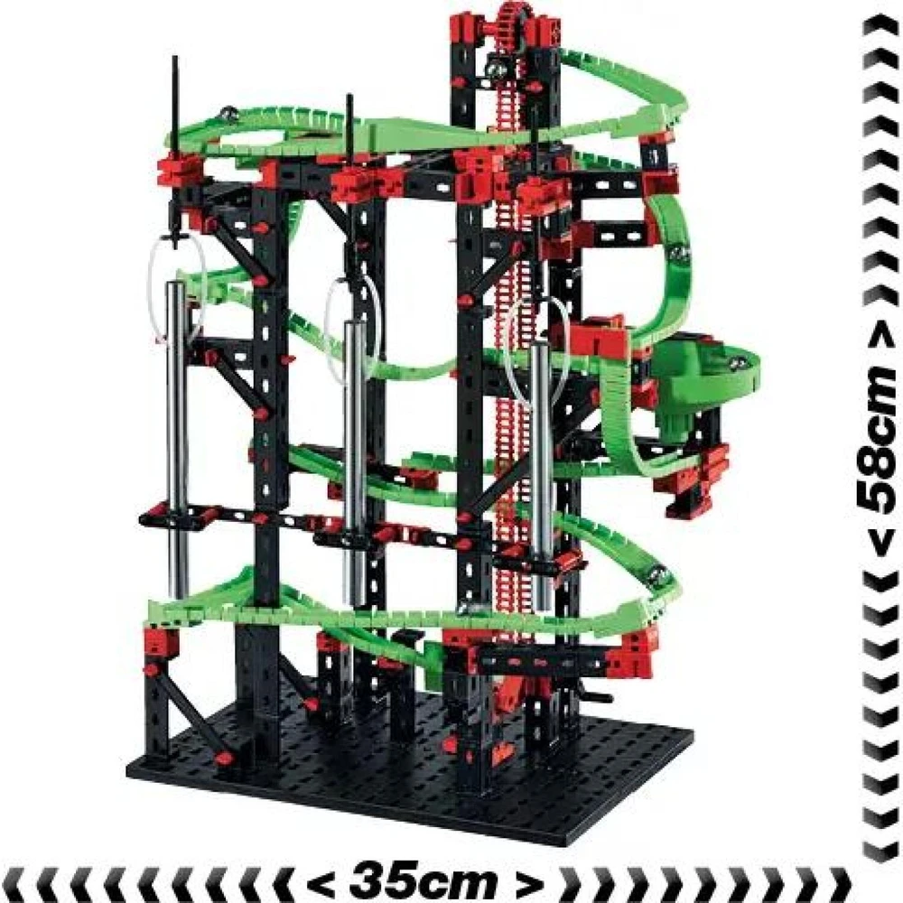 Fischer Technik fischertechnik Dynamic M - Physics erector set - 7 yr(s) - 550 pc(s) - Juodas,Žalias,Raudona - Steel - 465 mm