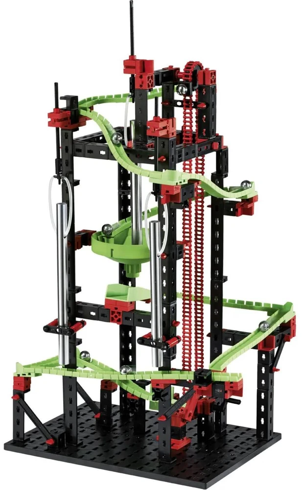 Fischer Technik fischertechnik Dynamic M - Physics erector set - 7 yr(s) - 550 pc(s) - Juodas,Žalias,Raudona - Steel - 465 mm