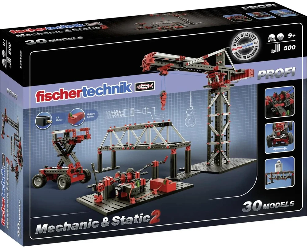 Fischer Technik Fischertechnik fischertechnik Mechanic & Static 2, konstruktorius