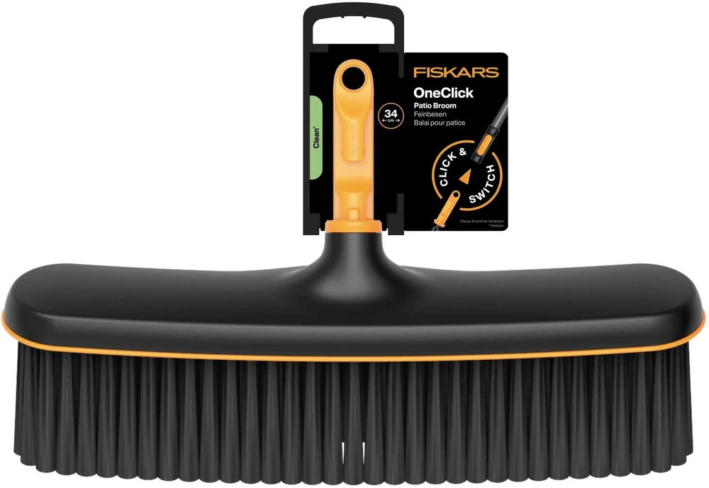 Lauko šluota Fiskars OneClick 1080700, 340 mm, be koto