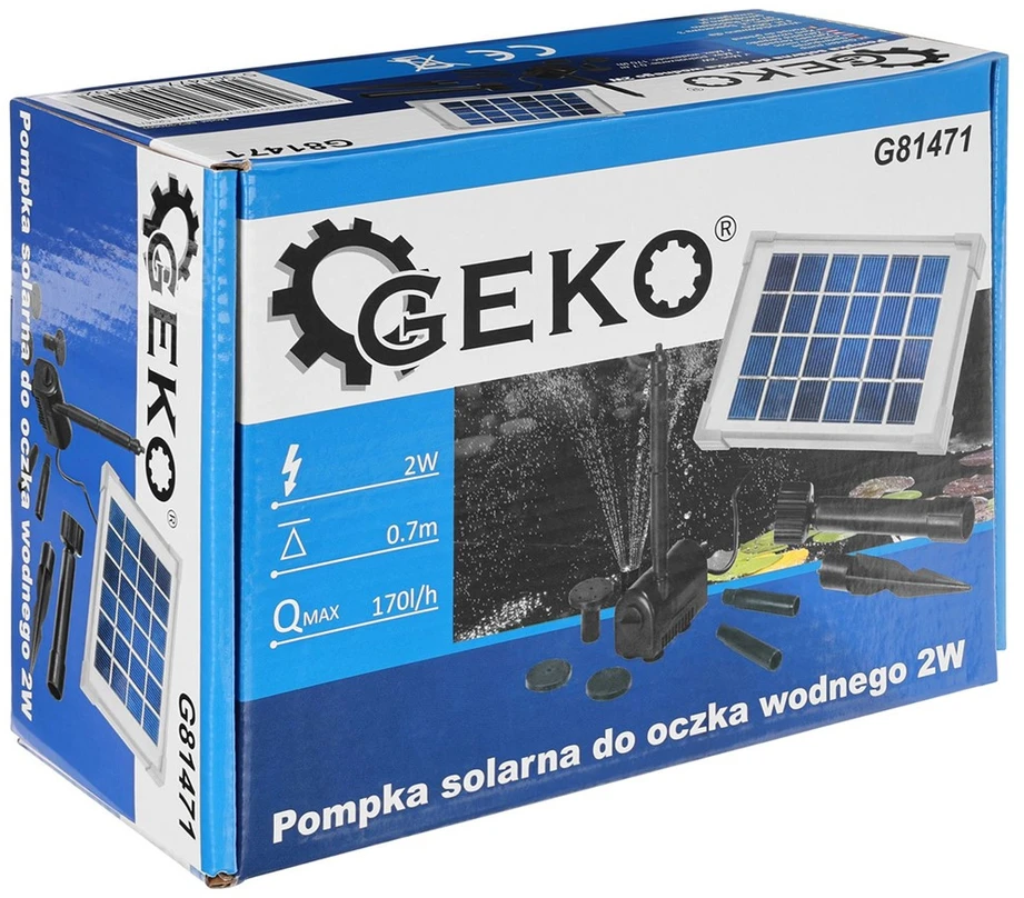 Geko saulės tvenkinio siurblys 2w (10) G81471