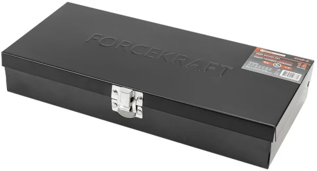 Forcekraft FORCEKRAFT giliųjų 1/2'' šešiabriaunių antgalių rinkinys, 14 elementų + lagaminėlis