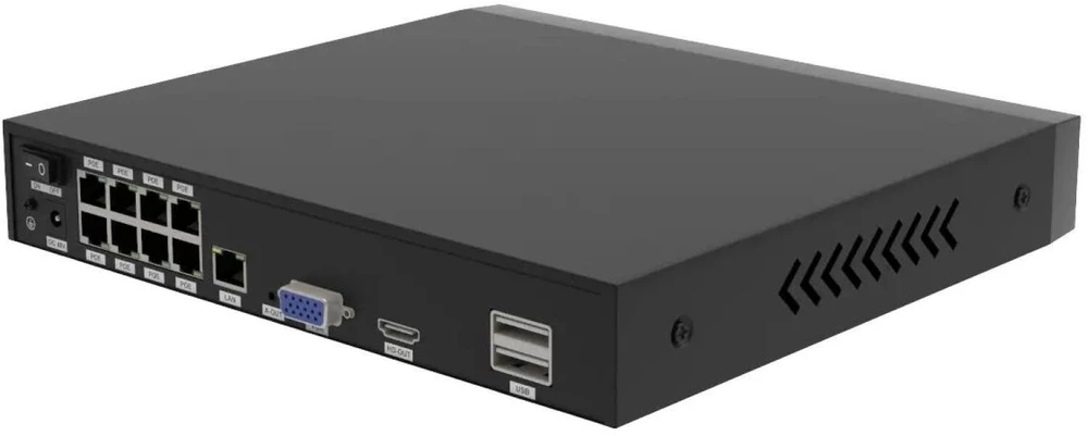 Foscam FNA108E-B4-2T Vaizdo stebėjimo sistema, balta, 4x 4K PoE kulkinė kamera, 1x 8 kanalų NVR