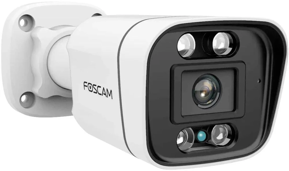 Foscam FNA108E-B4-2T Vaizdo stebėjimo sistema, balta, 4x 4K PoE kulkinė kamera, 1x 8 kanalų NVR