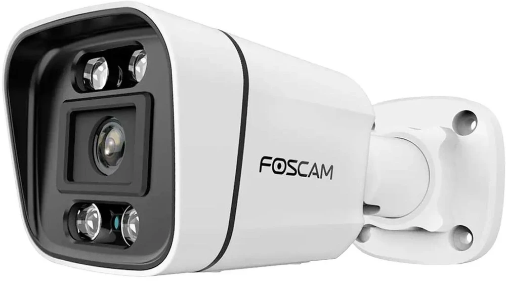 Foscam FNA108E-B4-2T Vaizdo stebėjimo sistema, balta, 4x 4K PoE kulkinė kamera, 1x 8 kanalų NVR
