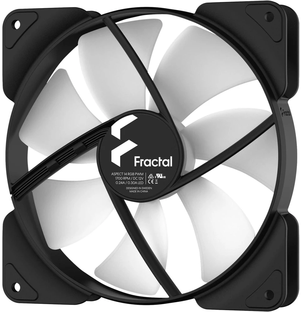 Fractal Design Fraktalų dizainas | Aspect 14 RGB PWM 3-pack | Juodas Rėmas | N/A