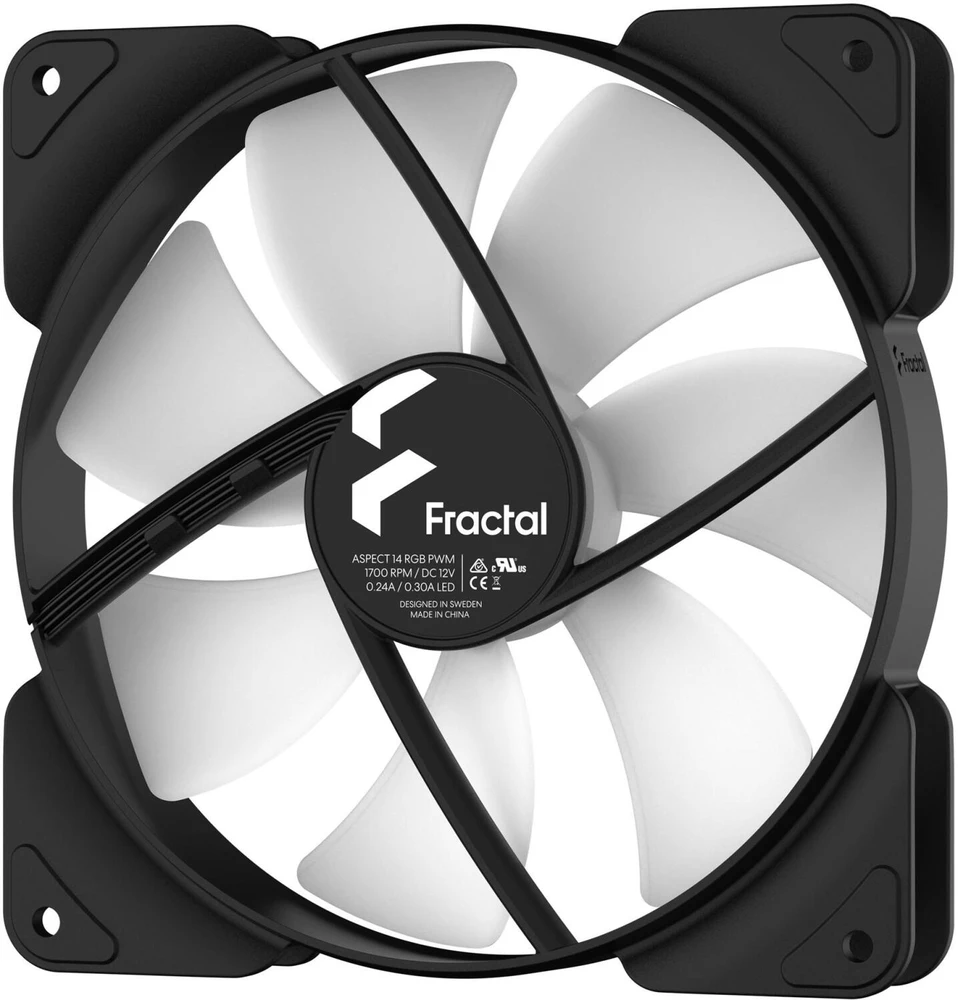 Fractal Design Fraktalų dizainas | Aspect 14 RGB PWM 3-pack | Juodas Rėmas | N/A