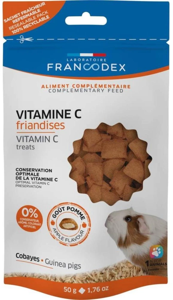 Jūrų Kiaulyčių Skanėstai - Francodex Vitamino C, 50g