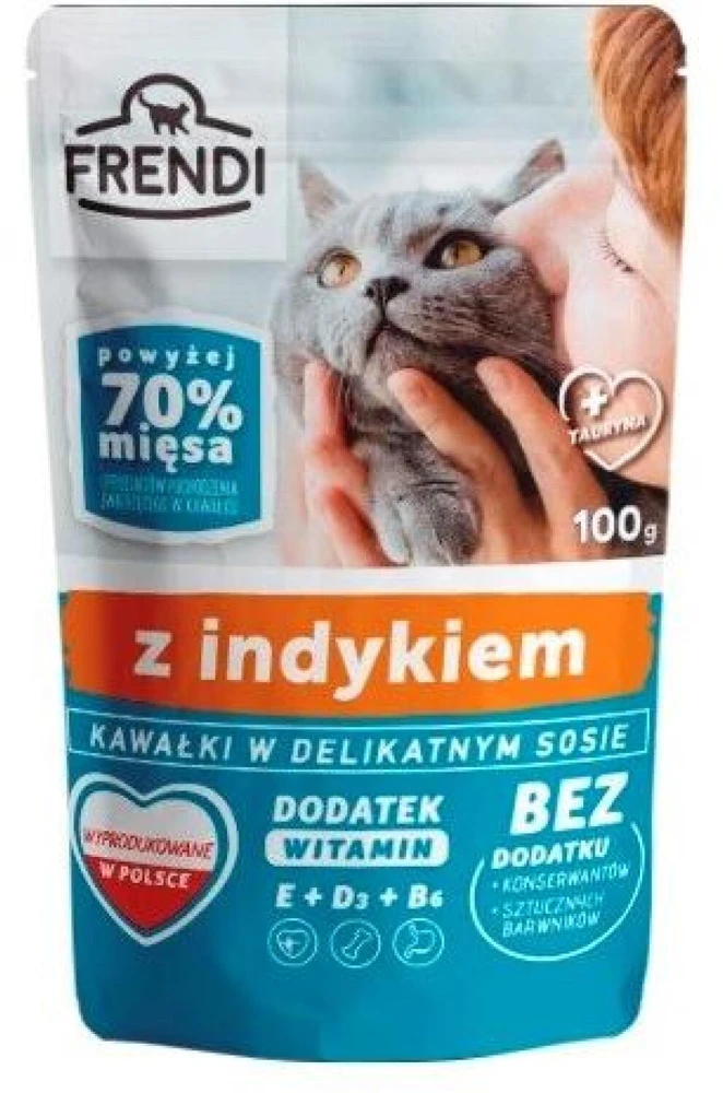 Drėgnas Kačių Maistas - FRENDI Kalakutienos Padaže 100 g