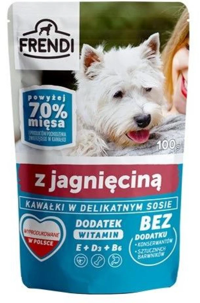 FRENDI Pieces in a delicate sauce su ėriena - Wet dog food - 100 g