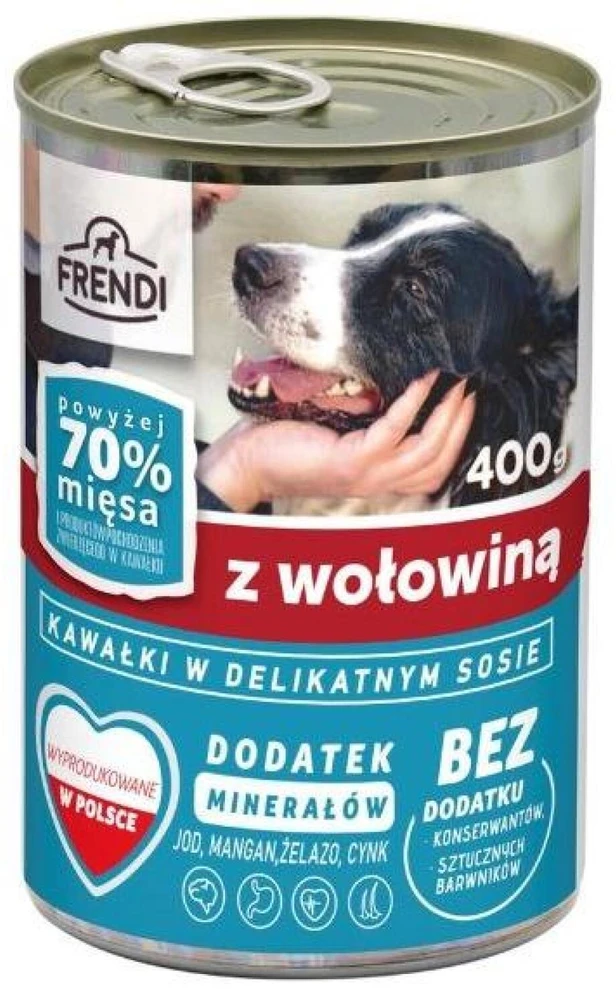 FRENDI with jautiena chunks in delicate sauce – šlapias Maistas šunims – 400g