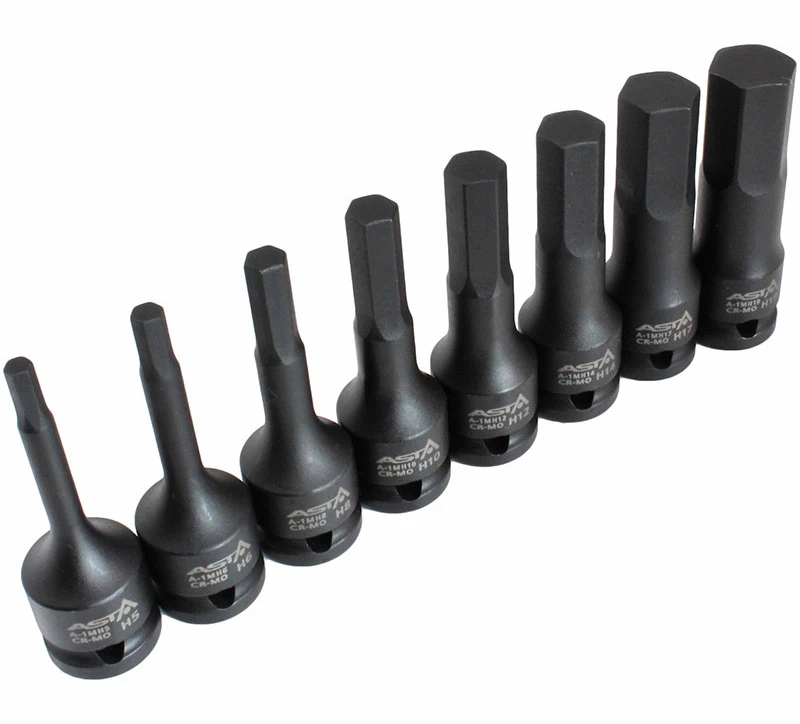 ASTA 1/2 "HEX / IMBUS IMPACT SOCETS 8vnt.