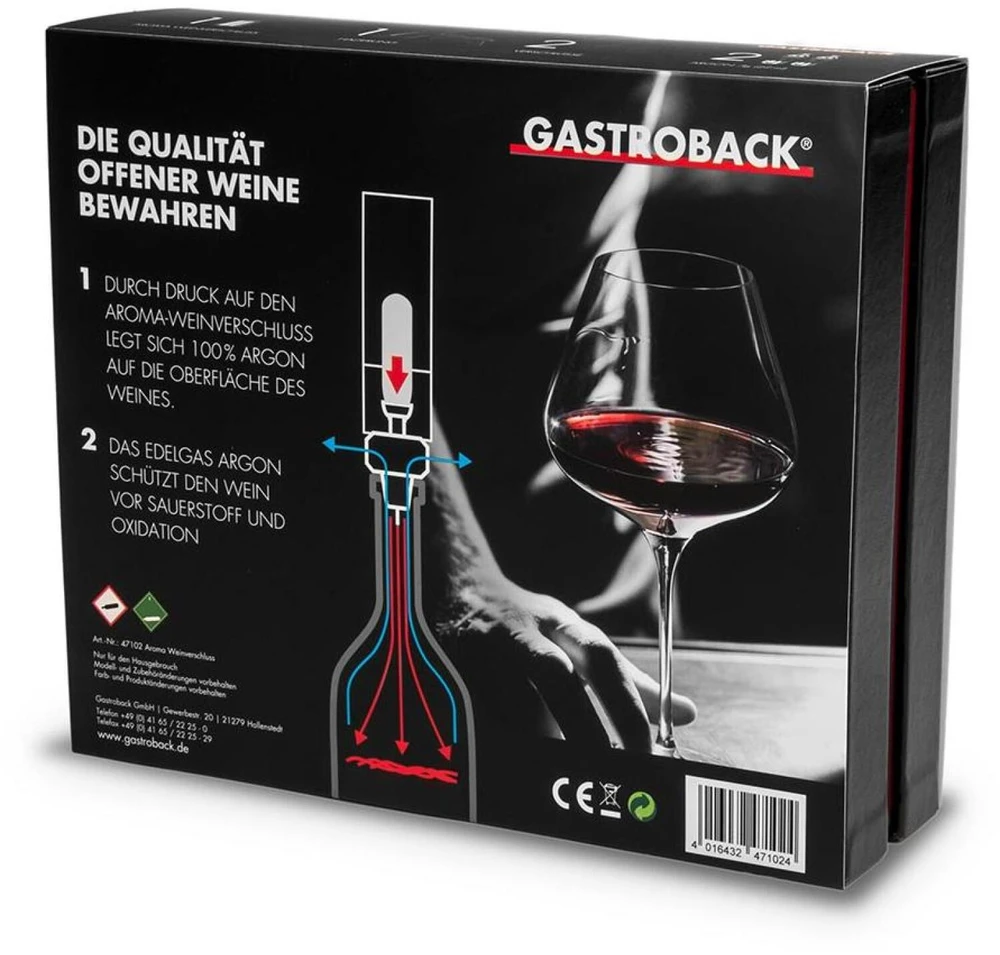 Vyno konservavimo prietaisas su argonu Gastroback Aroma