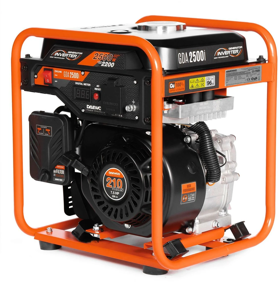 DAEWOO inverterinis benzininis generatorius 1.8KW 230V/GDA 2500i