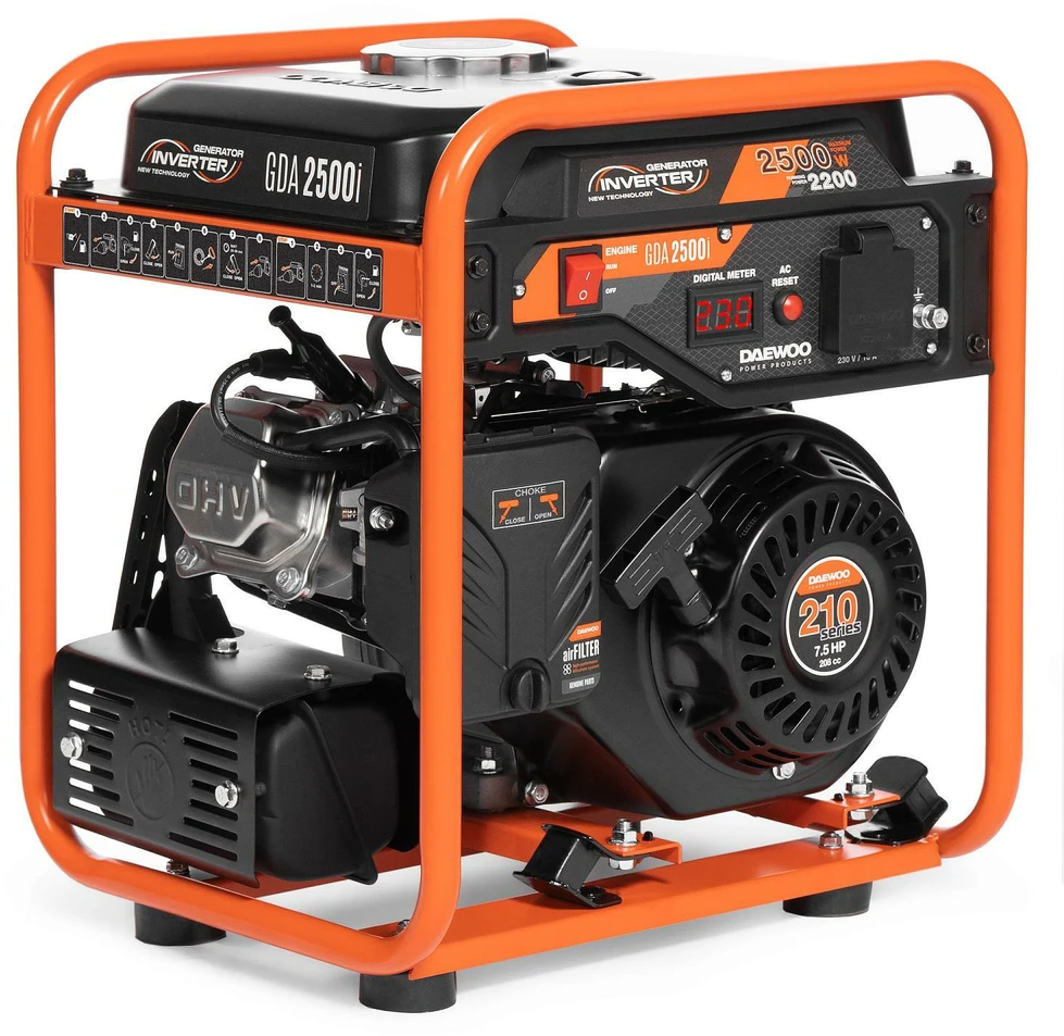 DAEWOO inverterinis benzininis generatorius 1.8KW 230V/GDA 2500i