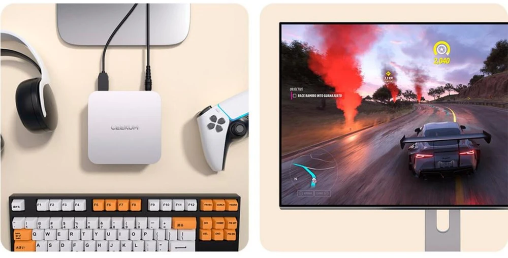 Komputer GEEKOM Mini A6 Sidabrinis RYZ7 6800/16GB/1TBSSD/W11Pro (GMA6R76800-161-EU)