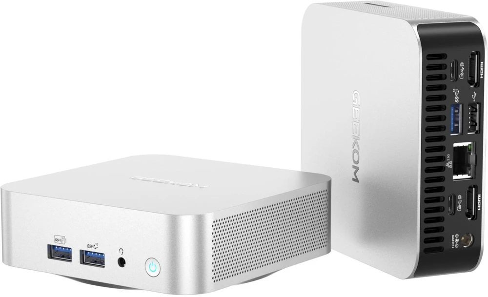 Komputer GEEKOM Mini A6 Sidabrinis RYZ7 6800/16GB/1TBSSD/W11Pro (GMA6R76800-161-EU)