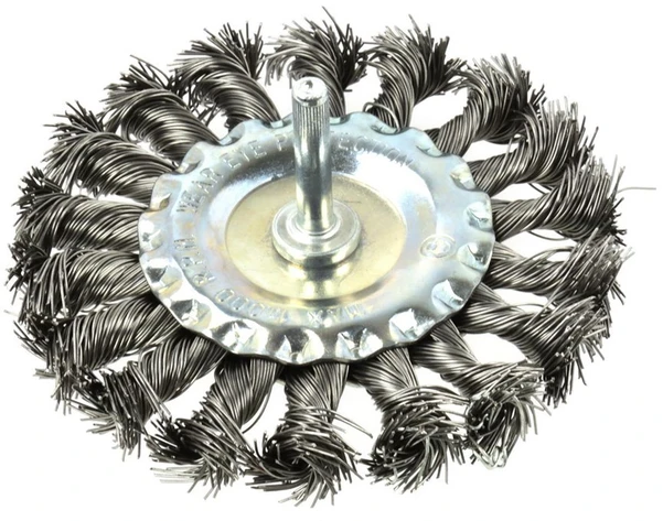 Geko Szczotka druciana tarczowa pleciona na wiertarkę 100mm (G00629)