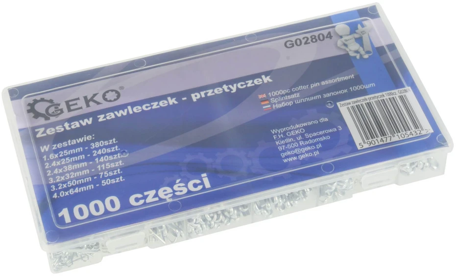 Geko kaiščių rinkinys, 1000 vnt (G02804)