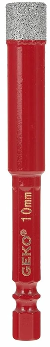 Geko grąžtas Deimantinis grąžtas keraminėms plytelėms 10mm HEX (250)