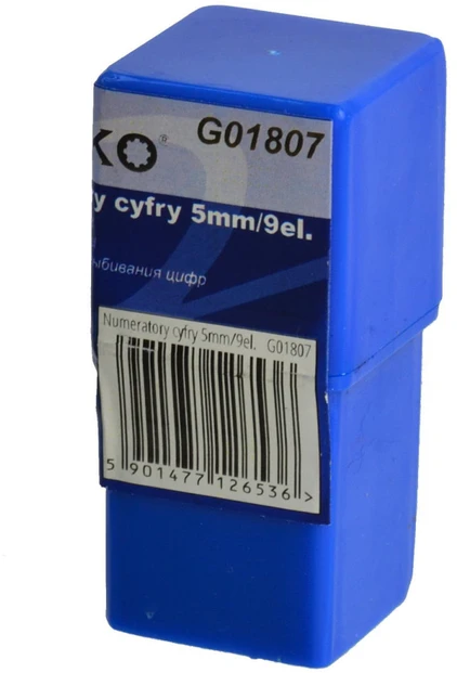 Geko Numeratory cyfry 5mm/9el. (100)