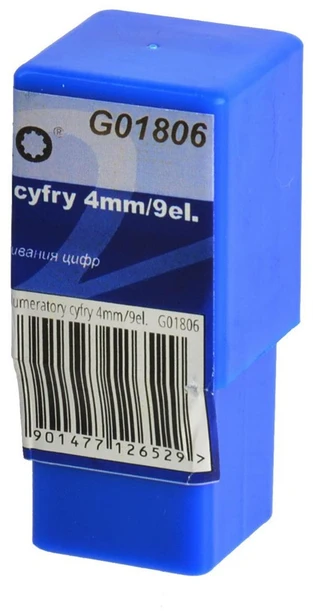 Geko Numeratory cyfry 4mm/9el. (50/100)