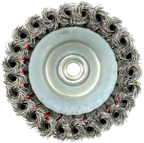 Geko Szczotka druciana czołowa pleciona 125mm/5''M14(30)
