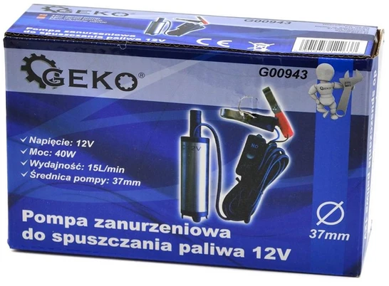 Geko Pompa dyzeliui siaura | Ø 38 mm | 12V (TA-38C)