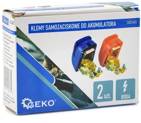 Geko Klemy samozaciskowe do akumulatora 800A 2el.(100)