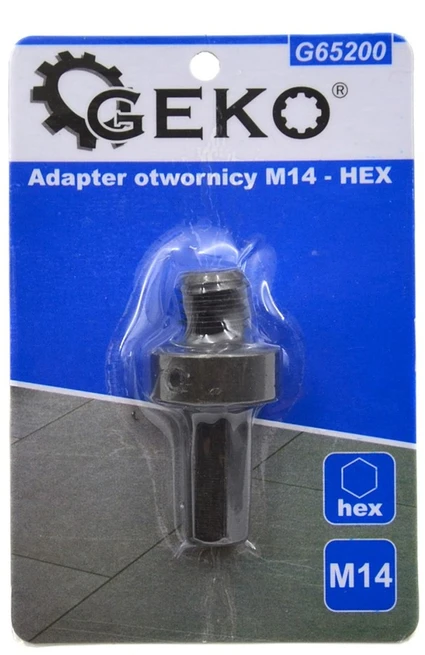 Grąžtas Geko adapteris atidarytuvams M14 - HEX (100)