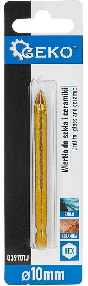 Grąžtas Geko Grąžtas stiklui ir keramikai HEX 10mm (500)