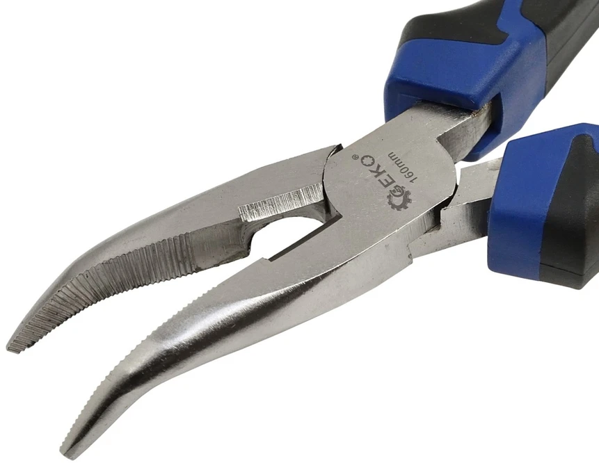 Geko szczypce wydłużone wygięte 160mm premium (G00807)