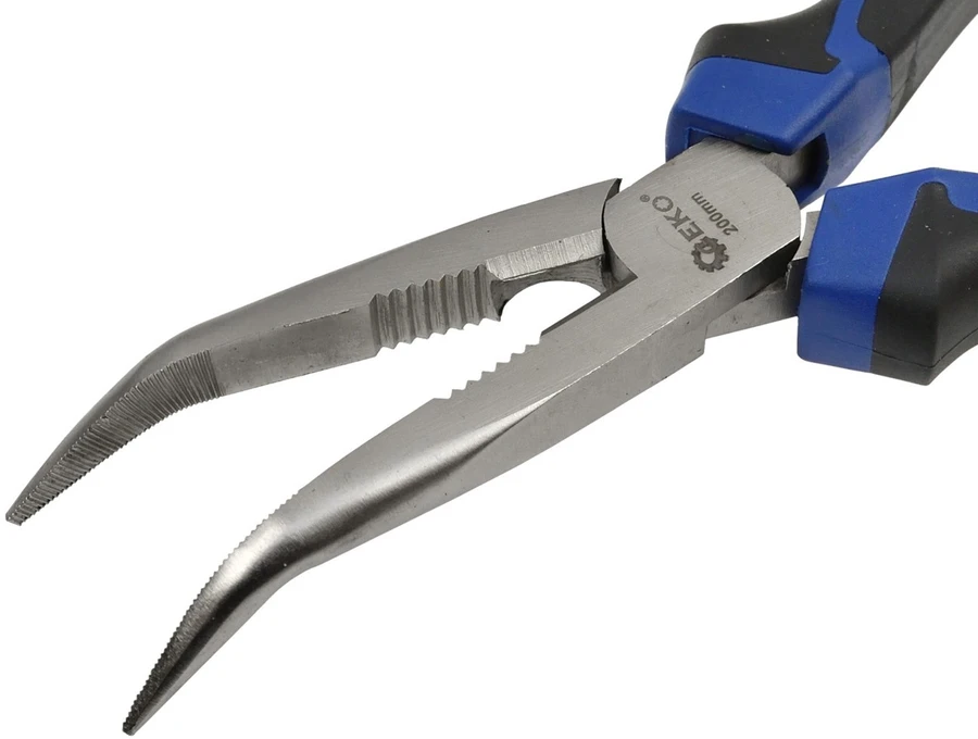 Geko szczypce wydłużone wygięte 200mm premium (G00808)