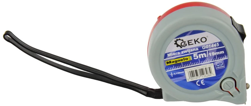 Geko 5mx19mm matavimo juosta su magnetu (12/120)