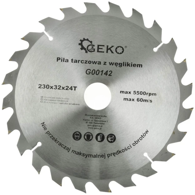 Geko Tarcza do drewna 230x32x24T(54)
