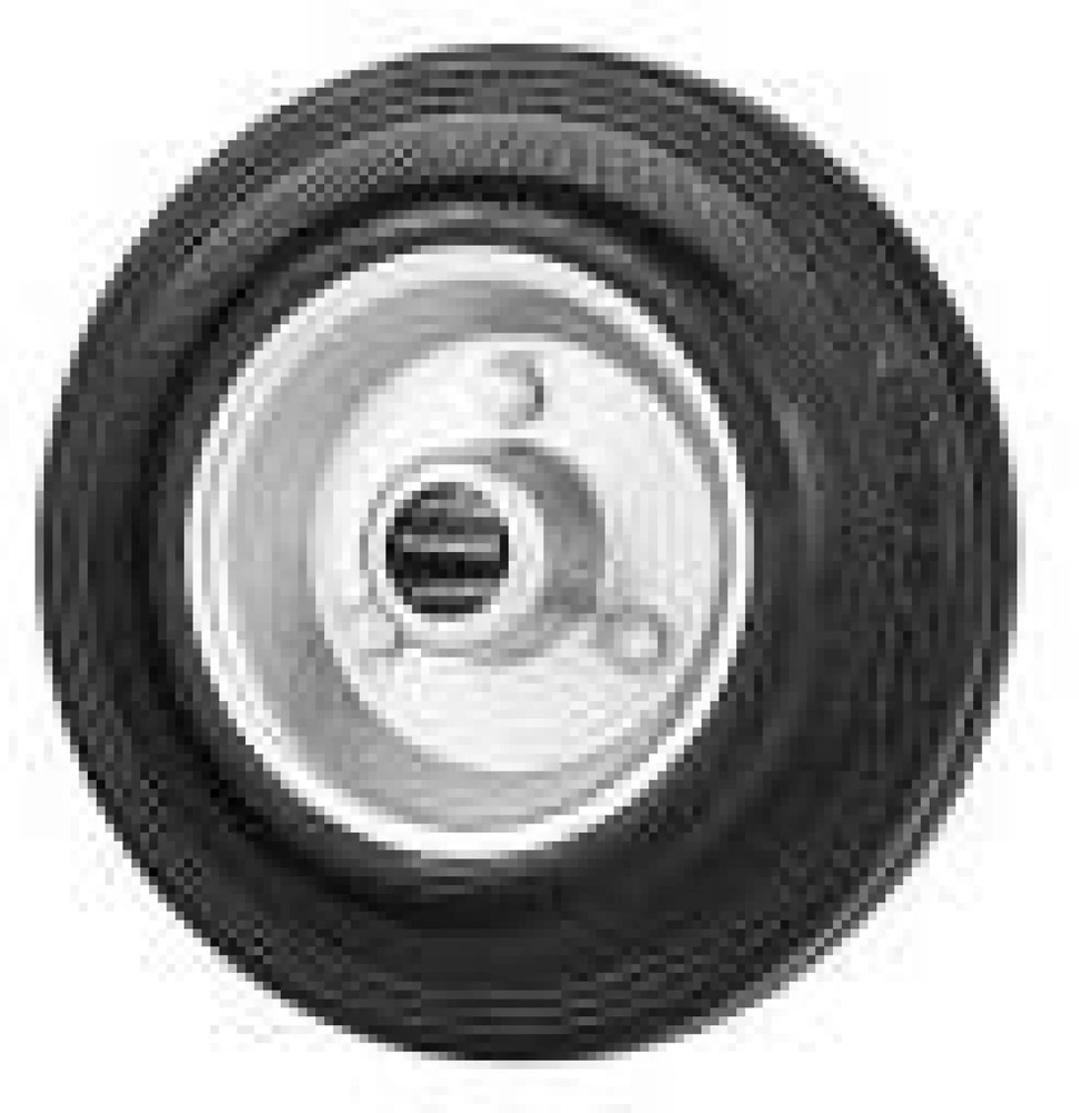 Geko Plieninis-guminis ratas 125 mm 100 kg (48) (5903418305512)