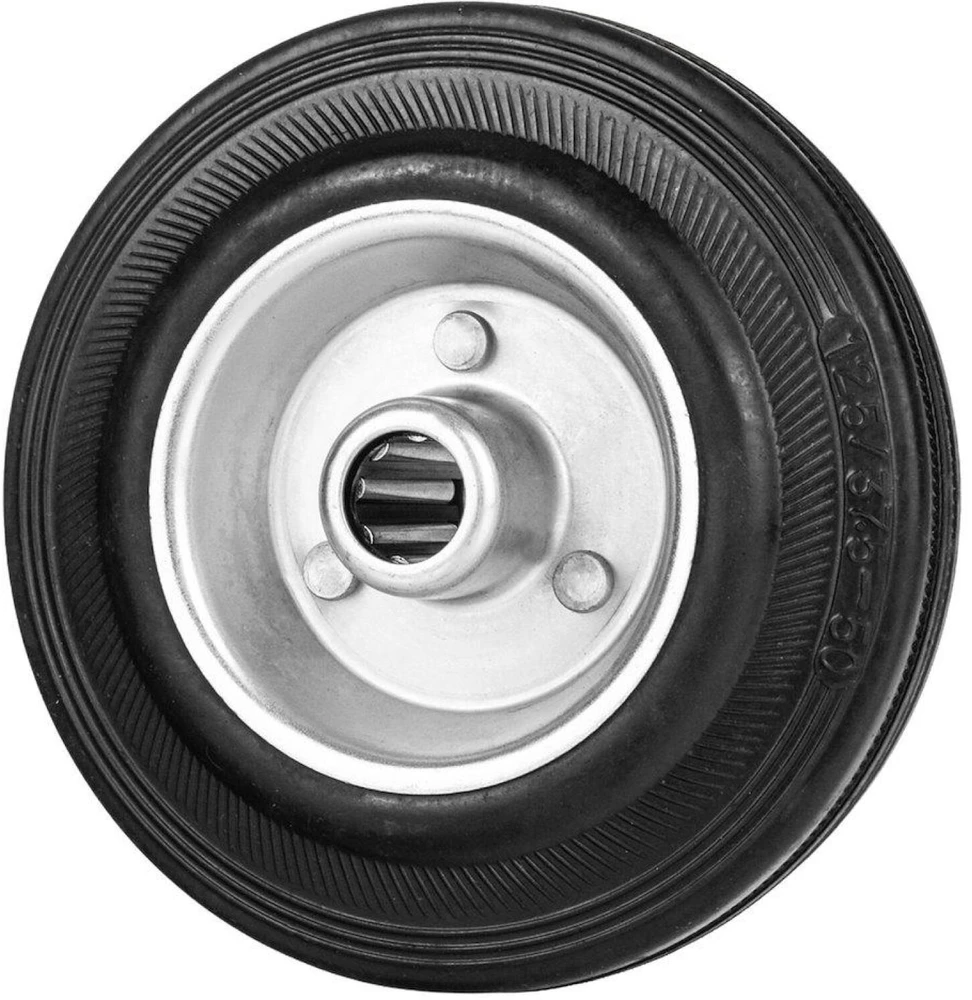 Geko Plieninis-guminis ratas 125 mm 100 kg (48) (5903418305512)