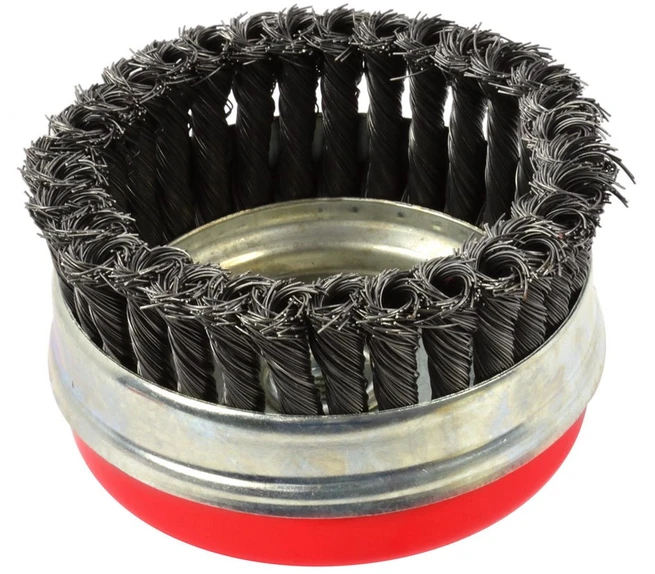 Geko Wire priekinis šepetys 125mm M14 + juosta (G00613)
